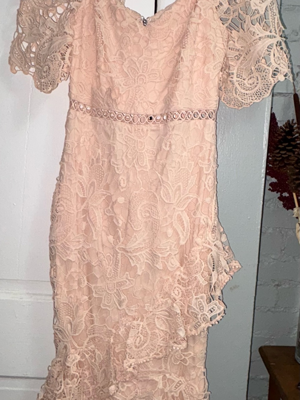Lulu's Lace Midi Dress